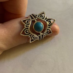 Vintage funky silver ring